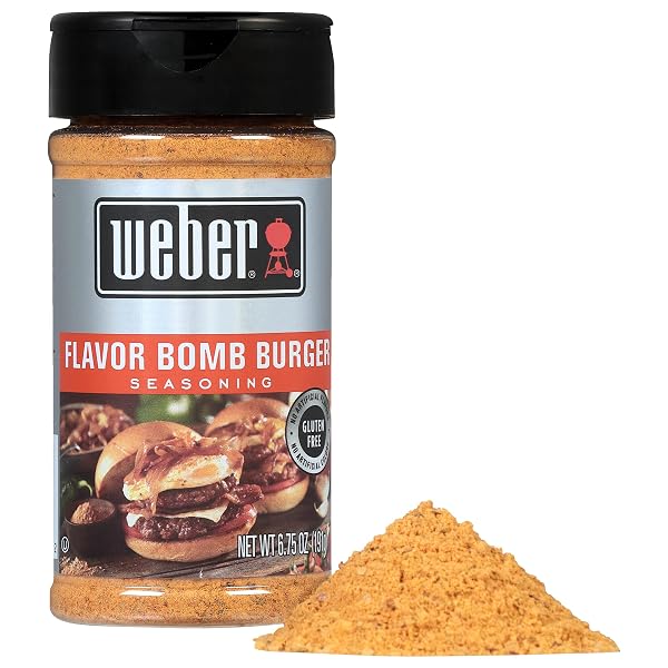 WEBER FLAVOR BOMB BURGER SEASONING, 6.75 OZ