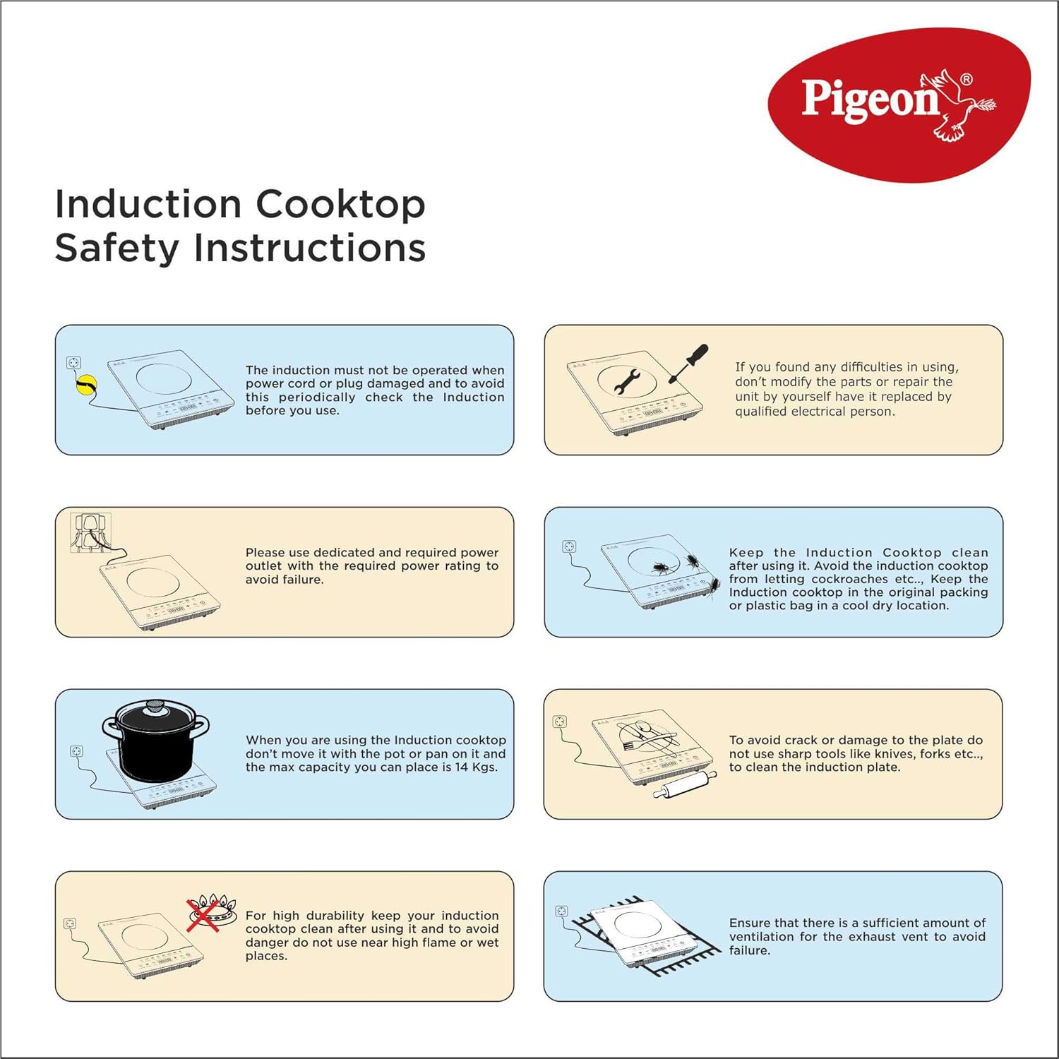 Buy Pigeon By Stovekraft Rapido Cute Induction Cooktop Online At