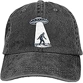 Waldeal Men's UFO Bigfoot Sasquatch Baseball Caps Funny Adjustable Vintage Dad Hats