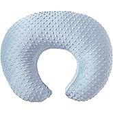 ESEN Nursing Pillow and Body Positioner for Breast Feeding and Bottle Feeding, Ultra Soft Baby Breastfeeding Pillows with Removable Nursing Pillow Cover for More Support for Mom and Baby (Blue)