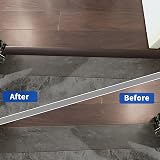 Zayejod 2M Self Adhesive PVC Floor Transition Strip Black Walnut Grain view 4