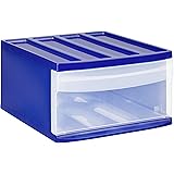 Rotho Schubladenbox Systemix Tower aus Kunststoff, Ablagebox Grösse S