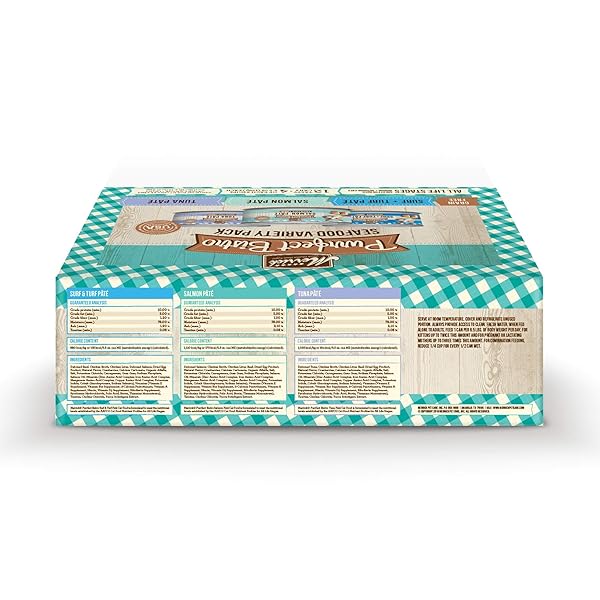 MERRICK PURRFECT BISTRO GRAIN FREE SEAFOOD WET CAT VARIETY PACK, 5.5 OZ.