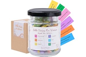 SOUTHLISA Bible Verse Jar, Hope Jar, Prayer Jar, Christian Gifts for Women, Christian Gifts for Mom, Bible Gifts for Women, Christian Gifts for Men (Bible Jar For Woman)