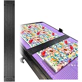 Martelli Seam Allowance Strip Ruler, 30 Inch Slotted Quilt Ruler for Cutting, Black NO Slip, 1/2 &amp; 3/4 Inch Measurements for Quilters