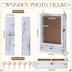 Wenqik 11 x 16 Inch Large Shadow Box Frame Wedding