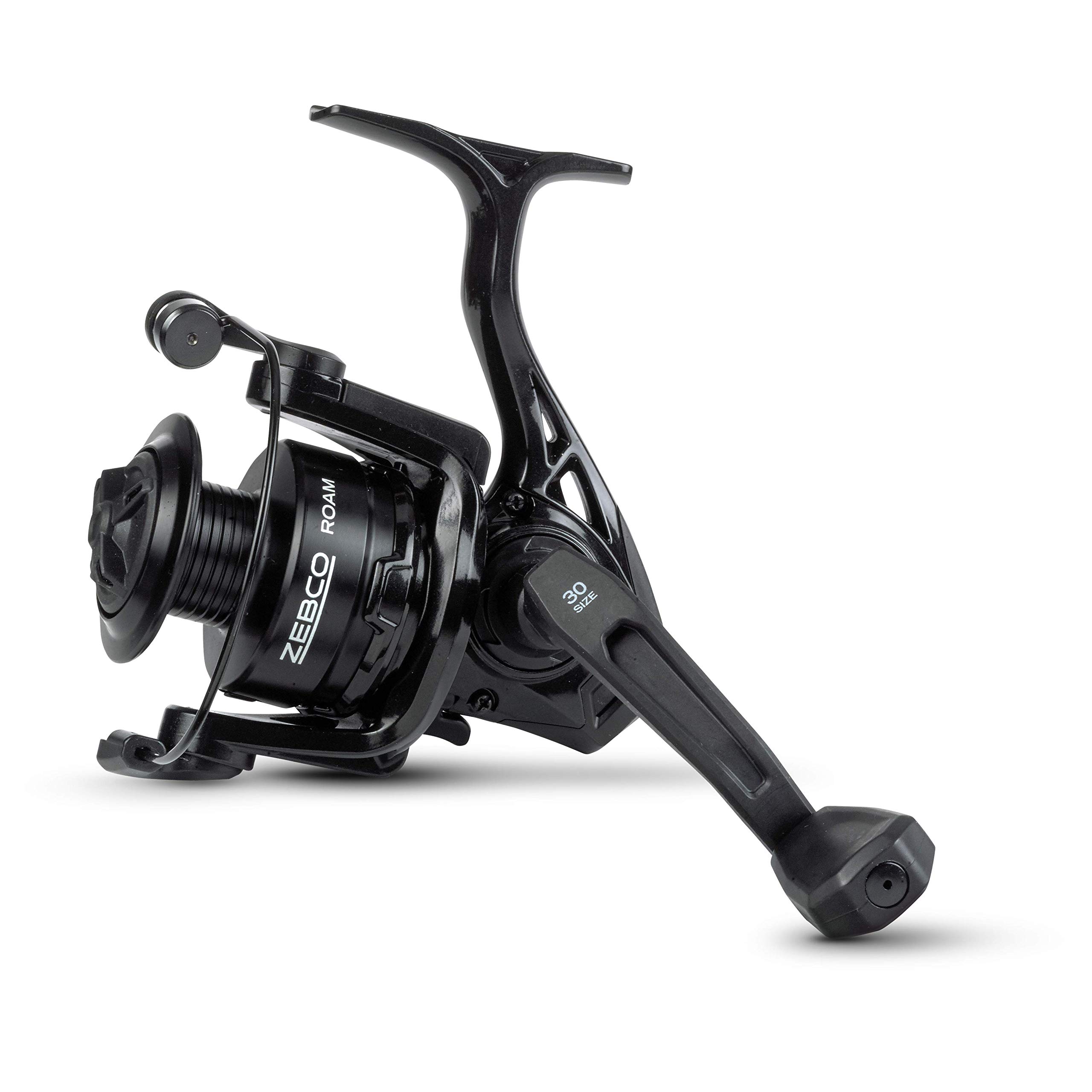 Zebco ROAM Spinning 30 Spinning Fishing Reel with Front Brake and 5 Bearings Black