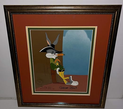 Warner Bros Animation Cel Bugs Bunny Sheriff Bugs Signed Chuck