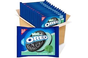 Oreo Chocolate Sandwich Cookies, Cool Mint Creme, 15.25 Ounce Package (Pack of 12)