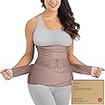 3 in 1 Postpartum Belly Support Recovery Wrap – Postpartum Belly Band, After Birth Brace, Slimming Girdles, Body Shaper Waist Shapewear, Post Surgery Pregnancy Belly Support Band (Dusty Plum, 2XL)