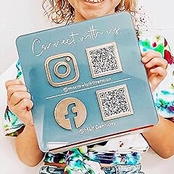 Personalized Multi Business QR Code Sign QR Display