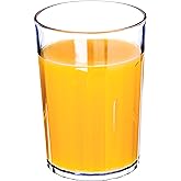 Carlisle FoodService Products Bistro Tumbler Plastic Tumbler for Restaurants, Catering, Kitchens, Plastic, 8.4 Ounces, Clear