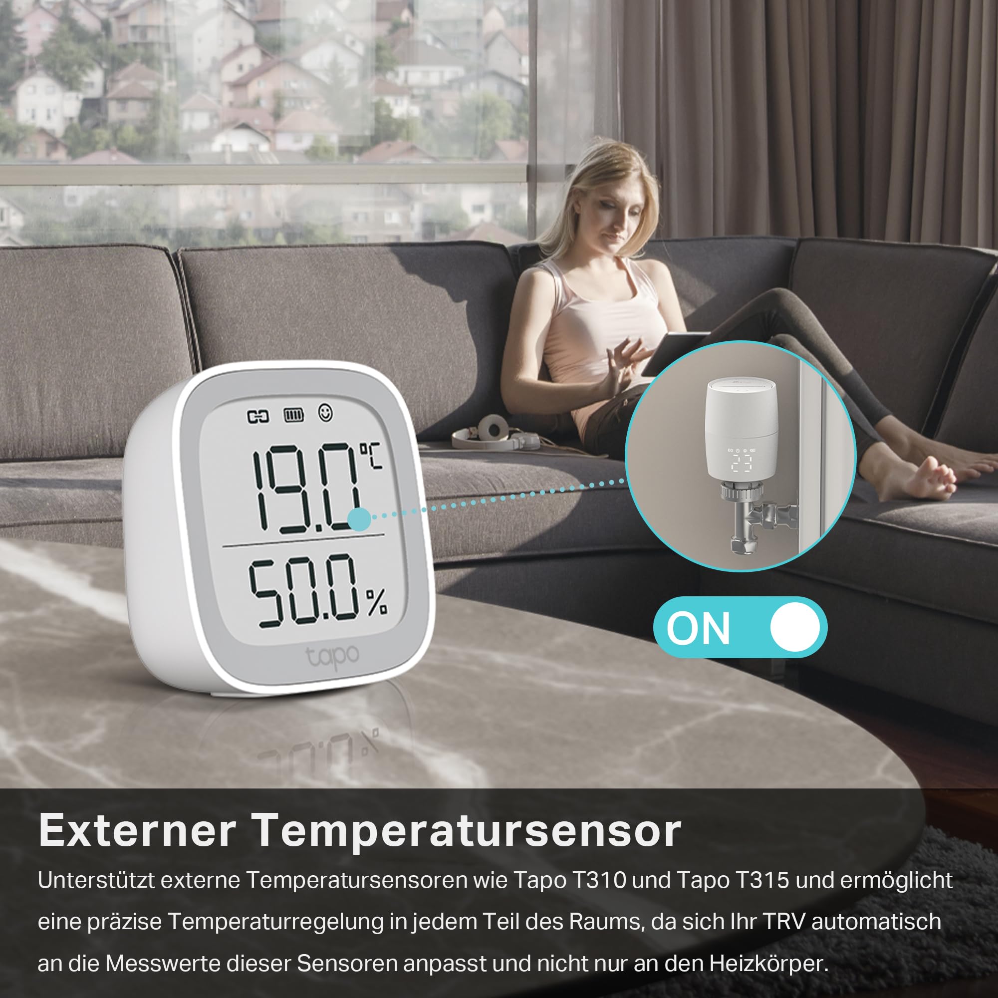 TP-Link Kasa smartes Heizkörperthermostat - WiFi Starter Kit, inklusive 1 Thermostat und 1 Hub, Heizungssteuerung (Kasa App, Geofencing, Fensteröffnungserkennung), Matter, Alexa 9