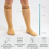 360 RELIEF Compression Socks 15-20 mmHg Travel Nurses Pregnant L/XL Black view 2