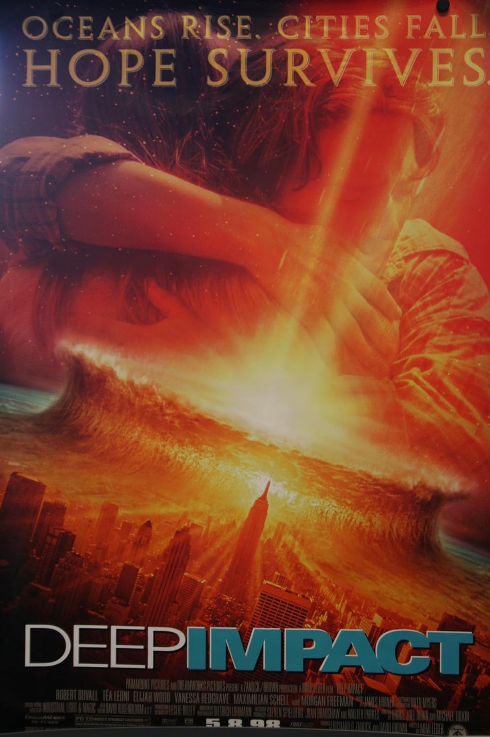 Deep Impact Robert Duvall, Tea Leoni Movie Poster 27 X