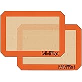 MMmat Silicone Baking Mat - Best German Silicone - Non Slip Silicone Baking Sheet, Non Stick Reusable Silicone Mats for Bakin
