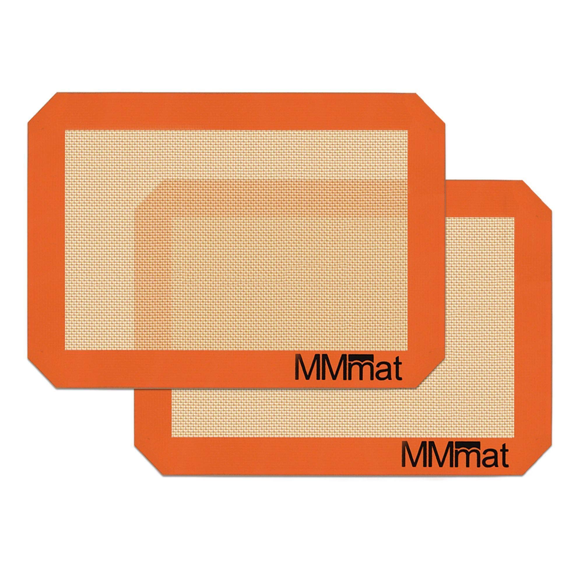 Photo 1 of **SMALL**MMmat Silicone Baking Mat - Best German Silicone - Non Slip Silicone Baking Sheet, Non Stick Reusable Silicone Mats for Baking, Oven Liner, Counter Mat - 2 Quarter Sheets Baking Mat