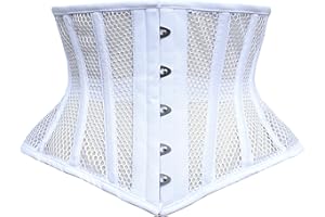 Cincnher Women's Waspie Corset Underbust Waist Training Steel Boned Corset