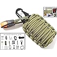 Holtzman’s Survival Kit Gorilla Egg : 550 Paracord Grenade Emergency Kit - Your Survival Pack Has an Upgraded Military Grade Carabiner Snap Hook is Stuffed with 18 Tools