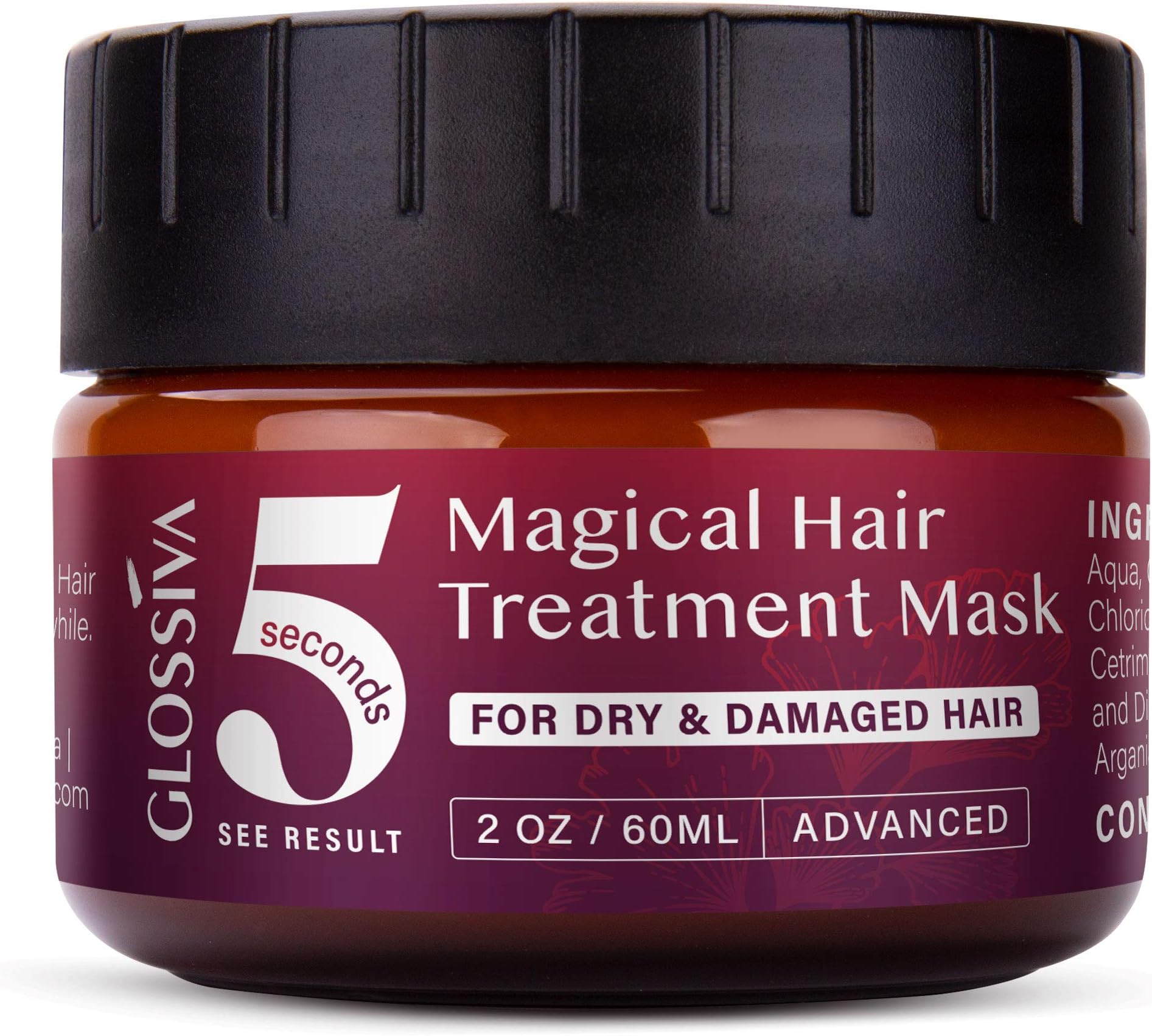 Glossiva Magical Hair Treatment Mask, Advanced Molecular Hair Root Treatment, Hair Mask Treatment for Damaged Hair (60 ML)