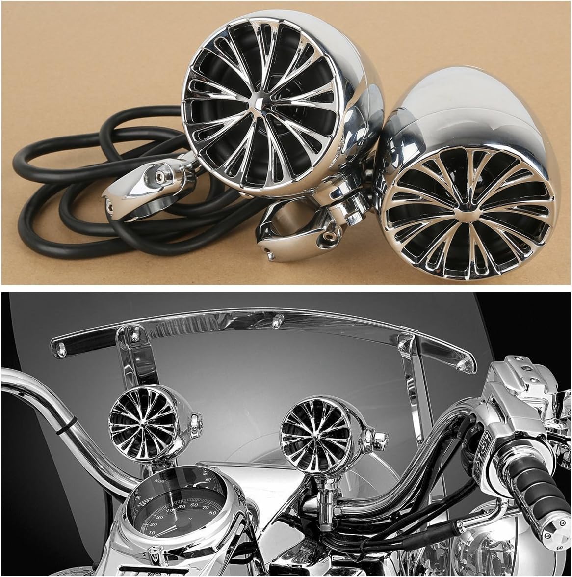 XFMT The Sound of Chrome Speaker System Compatible with Harley Davidson