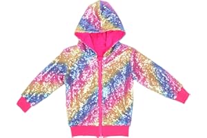 Cilucu Kids Jackets Girls Boys Sequin Zipper Coat Jacket for Toddler Birthday Christmas Clothes
