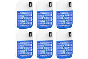 WACIEO Bug Zapper Indoor, Fly Trap for Indoors, Electronic Mosquitoes Killer Mosquito Zapper with Blue Lights for Living Room, Home, Kitchen, Bedroom, Baby Room, Office(6 Packs)