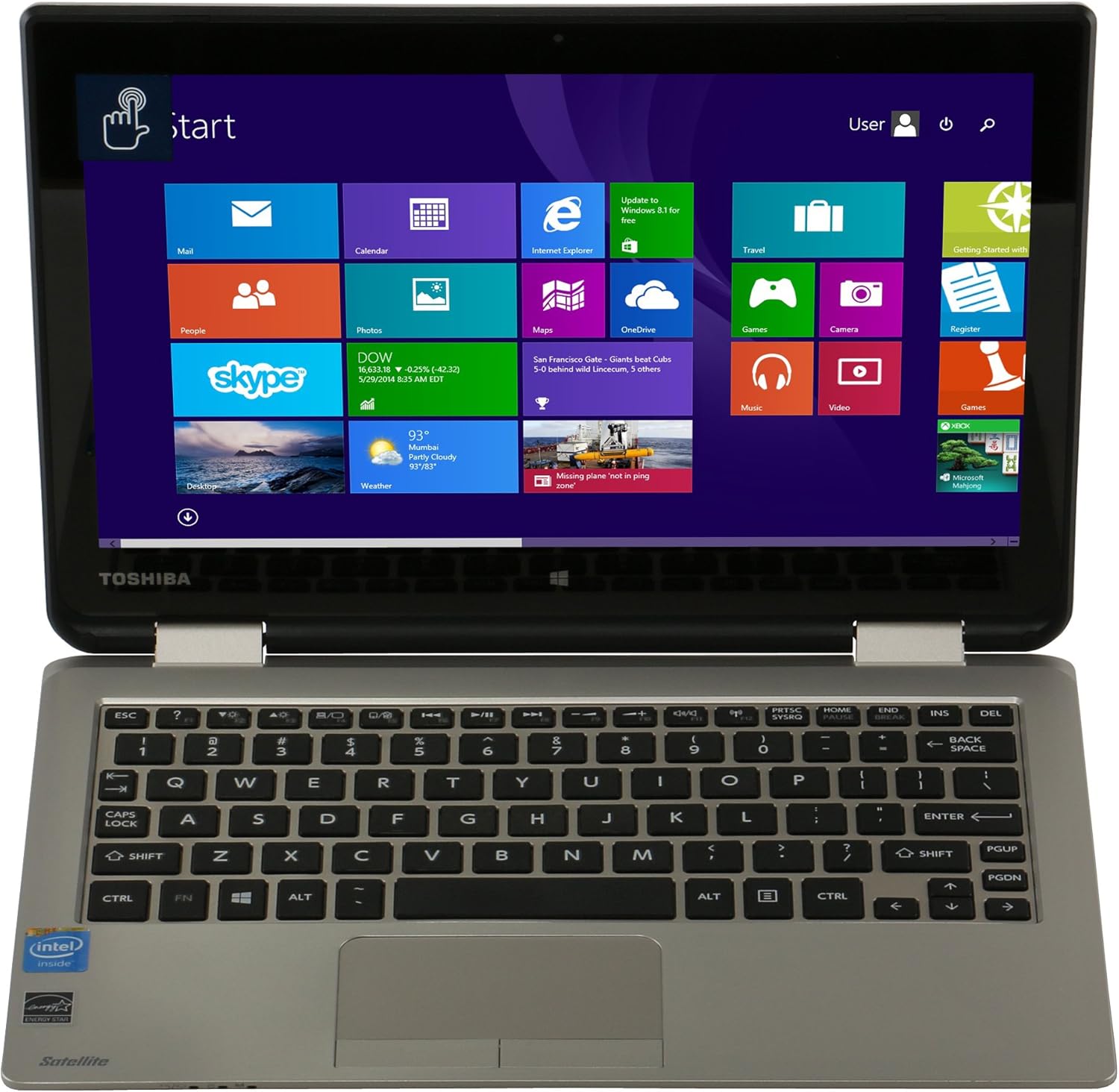 Toshiba Satellite CL15TB1204 Laptop Notebook Windows 8 Amazon.co.uk