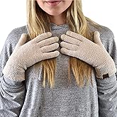C.C Winter Warm Eco-Friendly Knit Chenille Touchscreen Texting Gloves