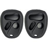Keyless2Go Replacement for New Silicone Cover Protective Case for 4 Button Remote Key Fob with FCC KOBLEAR1XT ABO1502T - Black (2 Pack)