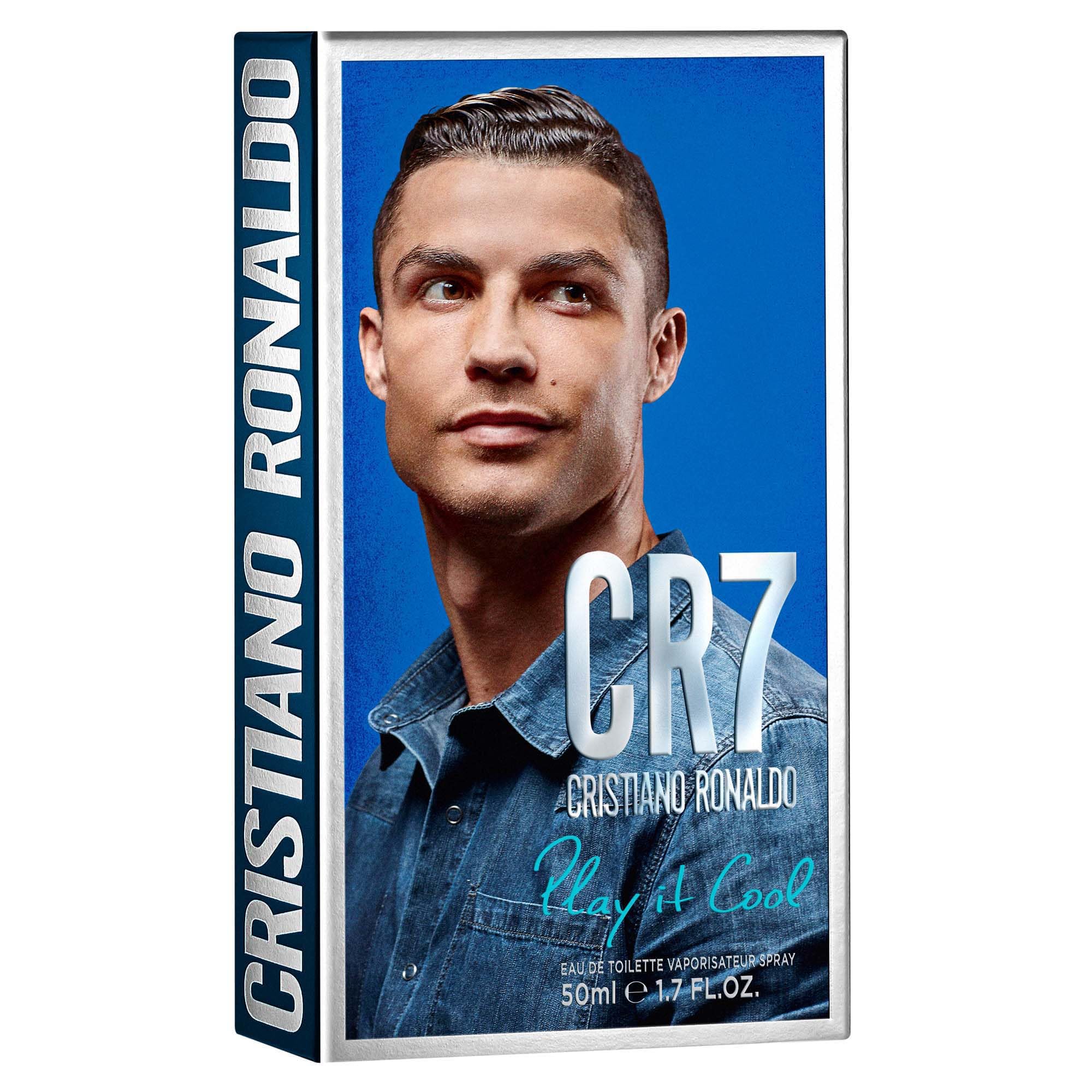 Cristiano Ronaldo CR7 Play It Cool - Blends Bright Citruses And Aromatic Fougere Notes - Fresh, Invigorating And Sensual - Light Enough For Everyday Wear - Masculine Fragrance - 1.7 Oz EDT Spray