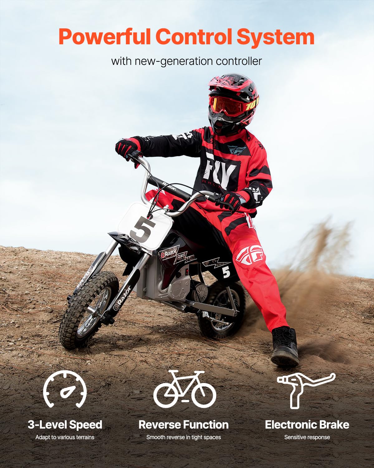 VEVOR 2000W Electric Brushless DC Motor Kit - 48V 4300rpm Motor with Upgraded Speed Controller and Throttle Grip Kit for Go Karts E-Bike Motorcycle Scooter DIY