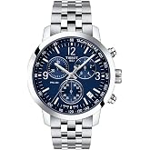 Tissot PRC 200, Swiss Quartz Chronograph, 43mm, Blue Dial, Men's Watch