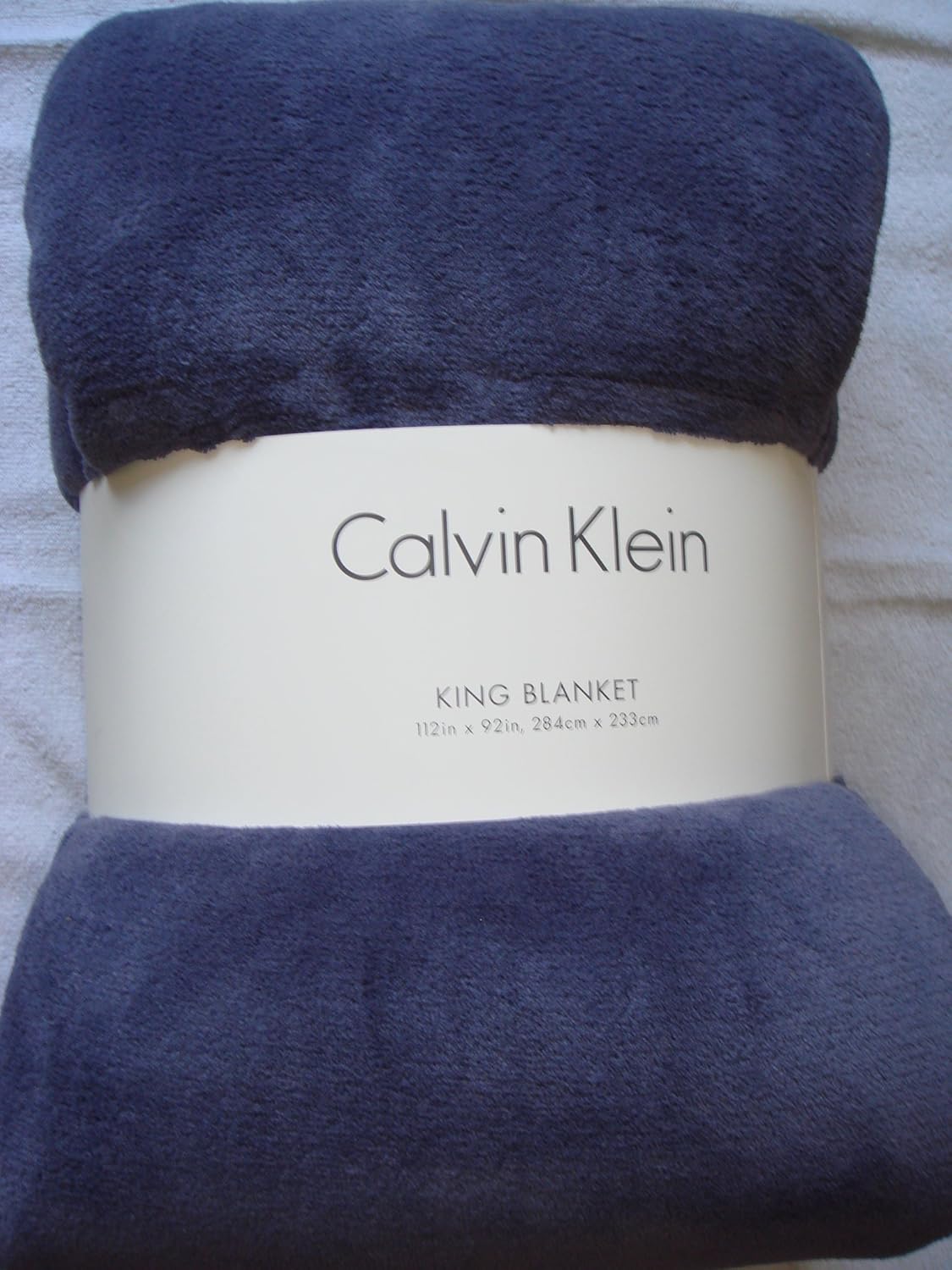 Calvin Klein Plush KING Size Blanket LAVENDER Home & Kitchen