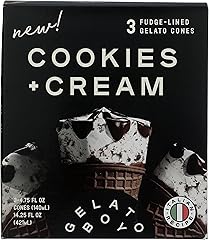 Gelato Boy Cookies & Cream Cones 3ct, 14.25 FZ