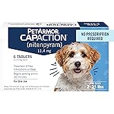 PetArmor CAPACTION (nitenpyram) Oral Flea Treatment for Dogs, Fast Acting Tablets Start Killing in 30 Minutes, Small Dog Flea
