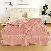 TICOO Electric Heated Blanket Full Size 72" x 84" - 5 Heat Settings & 10H Auto-Off, Microplush Flannel & Sherpa Lining, Machine Washable, Overheat Protection, Ideal Gifts for Home/Bedroom/Sofa, Pink