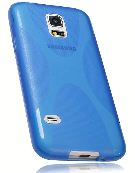 mumbi X-TPU Schutzhülle Samsung Galaxy S5 mini Hülle blau