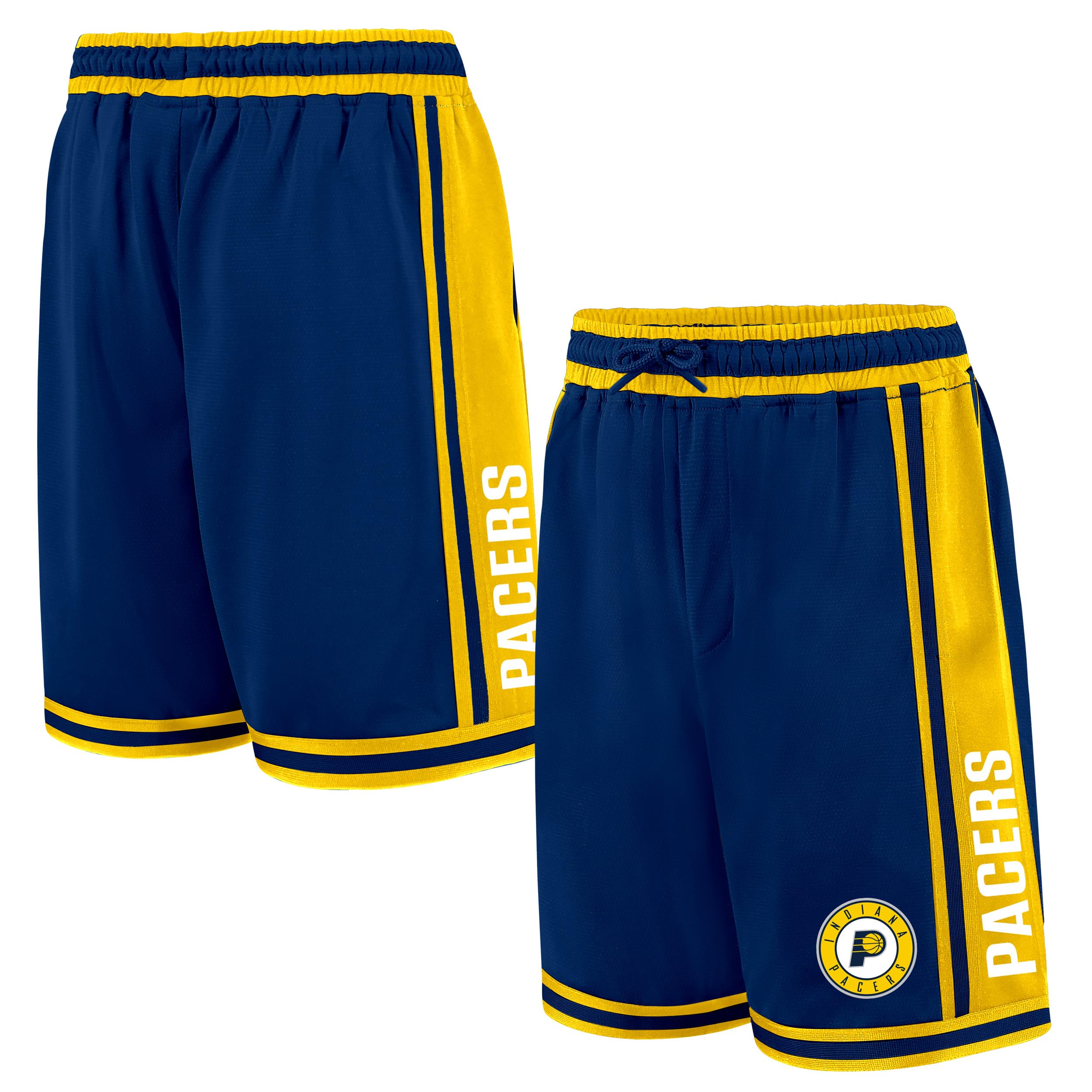 Ultra Game NBA Official Men's Classic Basketball Shorts, Indiana Pacers, Team Color, Medium Image