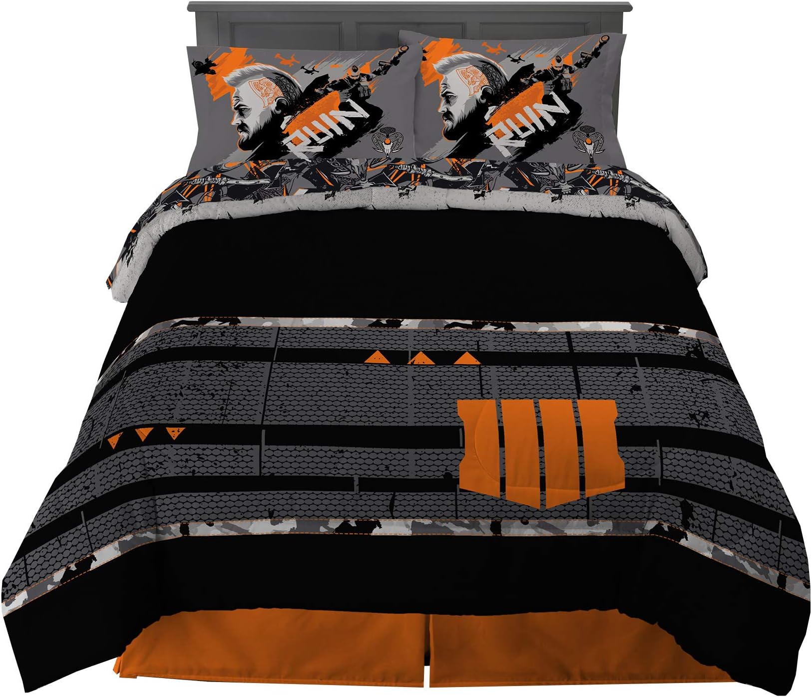 Franco Bedding Super Soft Comforter and Sheet Set, 5 Piece Full Size, Call of Duty Black Ops