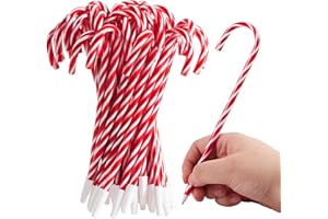 JOYIN 24 Pcs Christmas Candy Cane Ball Point Pens for Kids Gifts Xmas Bulk Stocking Stuffers Classroom Supplies