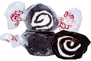 Taffy Town Saltwater Taffy- Licorice Swirls | Gourmet Taffy| Nougat-Style Candy| Soft & Delicious| Sumer Snack Treats| Party Good Candies| 2.5lbs