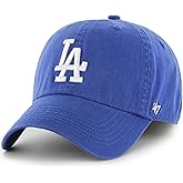 47 MLB Team Color Primary Logo Franchise Fitted Baseball Hat Cap, Unisex Adult - Los Angeles Dodgers - Blue (Small)