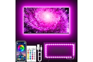 Tyute TV LED Backlights Strip,11.4ft LED Lights Strip for 32-50 inch TV, RGB Color Changing Led TV Light with Remote,Music Sy