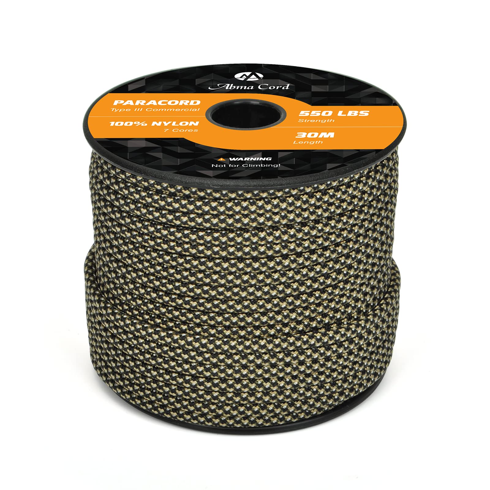 Abma Cord Paracord 550 4mm Nylon Rope Type III 7 Strands Parachute Cord - Max. 250kg (550lbs)