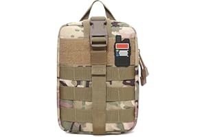 Tigrett Outdoors LLC Ham Radio Go Bag with Tear-Away Velcro Back - Molle Compatible, Multi-Pocket Design for Radios, Cables, and Gear | MultiCamo