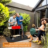 SMRONAR Fire Pit Mat 36 x 48 Inch, 3-Layer Fireproof Heat Resistant Pad view 4
