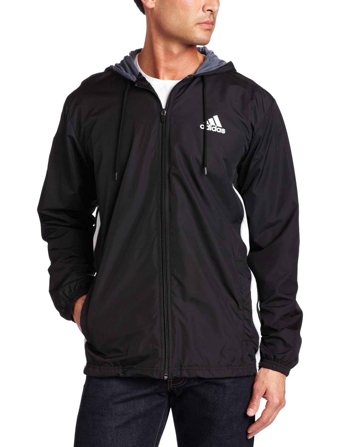 adidas Mens Sport Wind Jacket Windbreakers Jackets & Coats