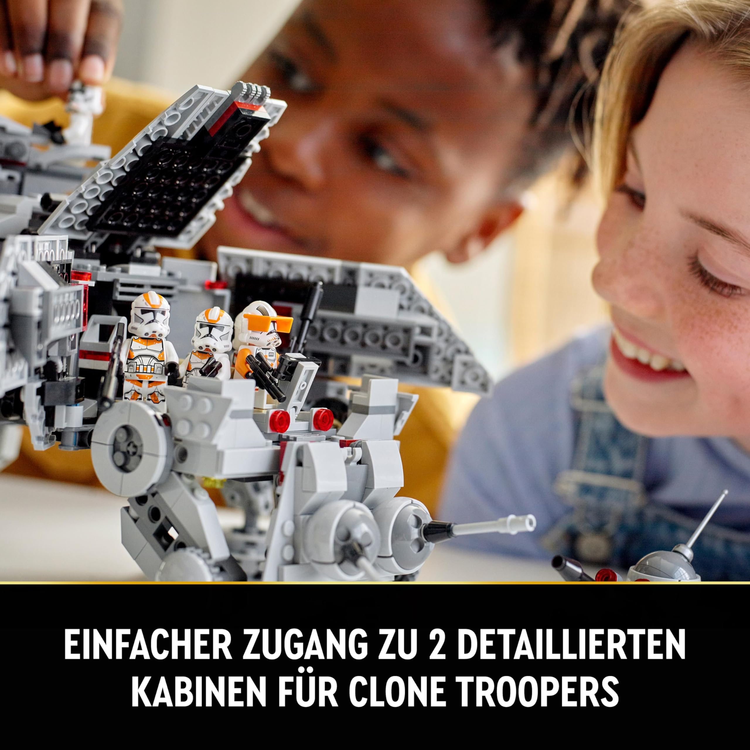 LEGO Star Wars 75337 AT-TE Walker Spielzeug mit 3 Mini-Figuren aus dem 212. Klon-Trupp, Zwergspinne und Battle Droid Figuren – Geschenk für Jungs ab 9 Jahren und Fans von Die Rache der Sith 5
