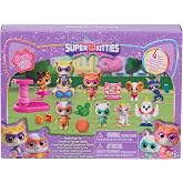 Disney Jr. SuperKitties Kittydale Figure Set with Accessories | 15-pieces, Collectible Figurines, Toy for Fans, Girls, Kids, Holiday Stocking Stuffers, Gifts, Presents, Ages 3+